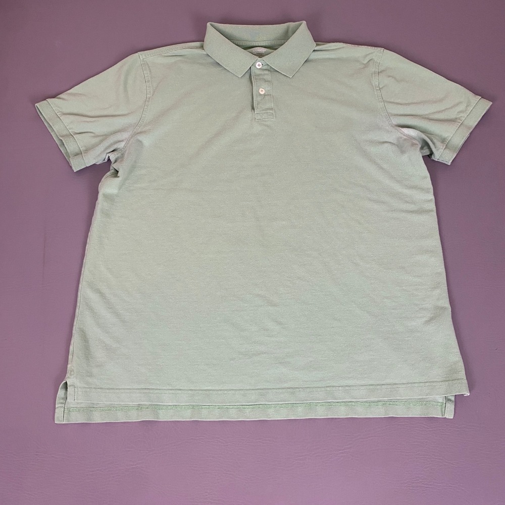 Merona The Ultimate Polo Supreme‎ Men's XL Sage Green Classic Fit Cotton Shirt